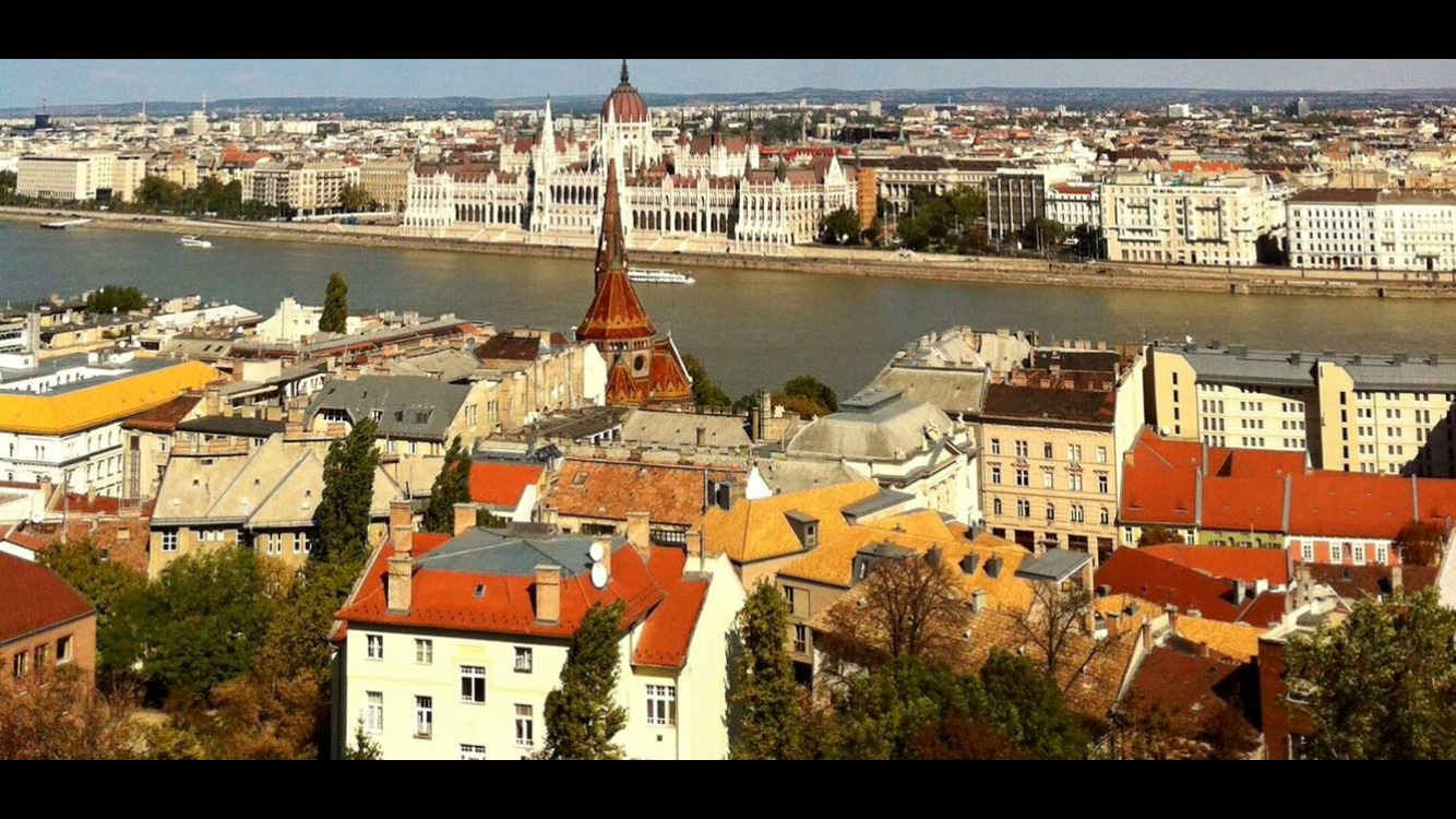 Budapest cityscape with Parliament and Danube River