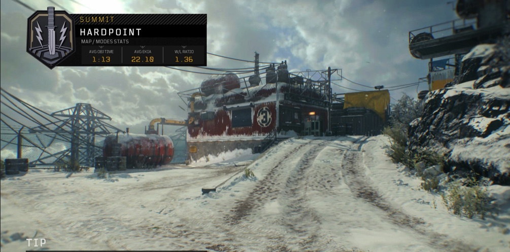 Snowy mountain base, Call of Duty