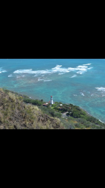 Lighthouse on Hawaiian coast
