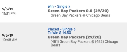 Sports betting win record
