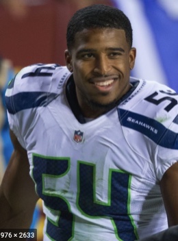 Linebacker Bobby Wagner looking happy