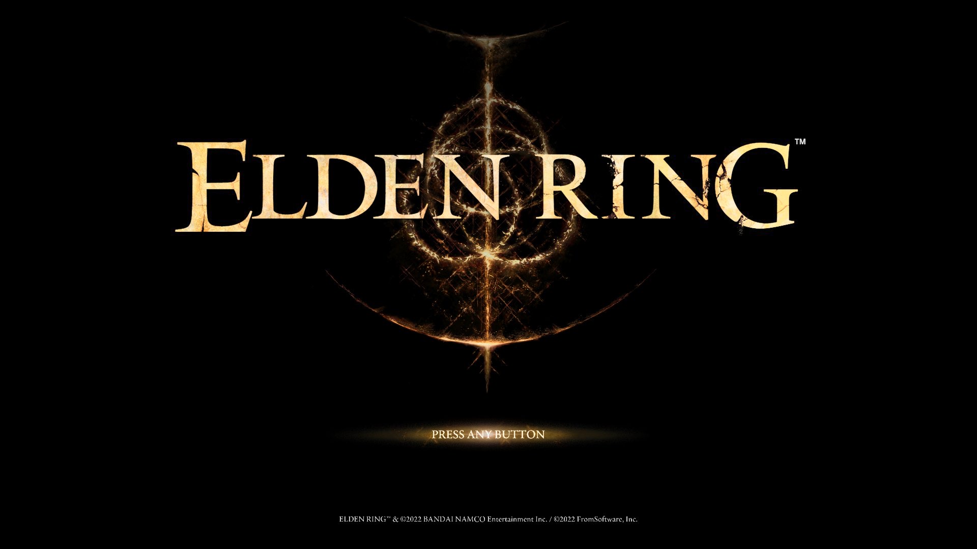 Dark fantasy game title screen